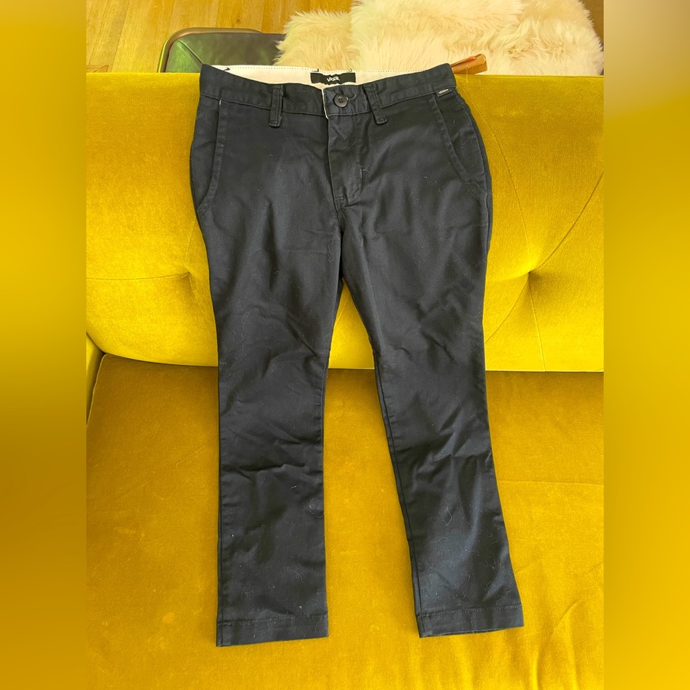 NWT Vans Chino Stretch Kids Black 26